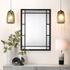 Chelsea Iron Rectangle Wall Mirror, Black by Jamie Young