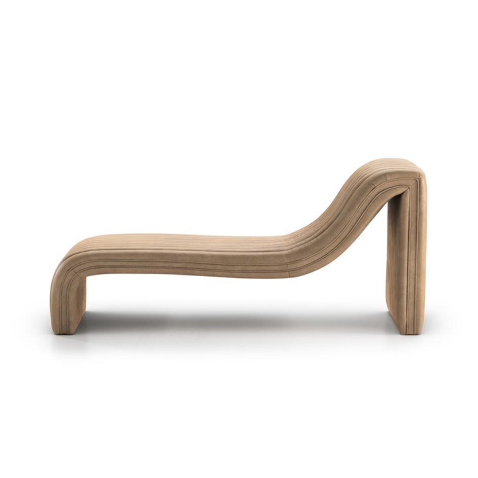 Augustine Chaise Lounge In Palermo Drift by FOUR HANDS
