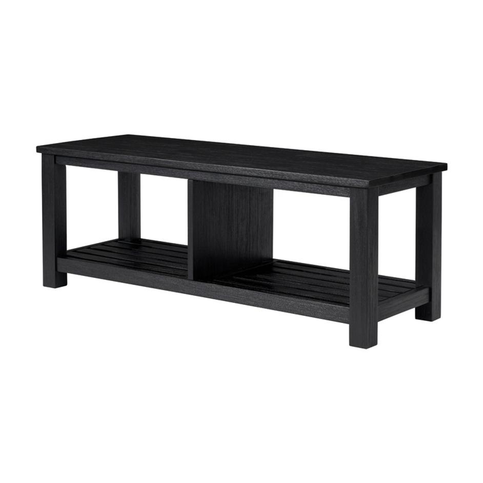 Tiburon KD TV Bench, Alto Black  by New Pacific Direct