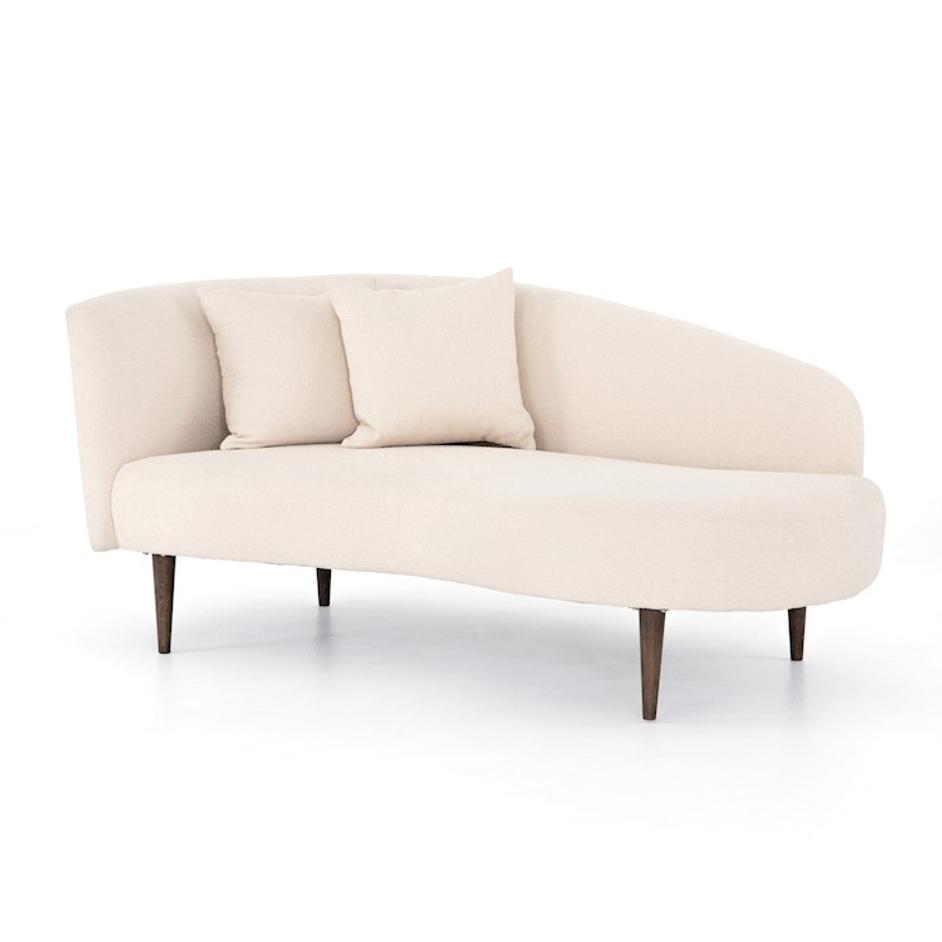LUNA CHAISE IN IVORY by FOUR HANDS