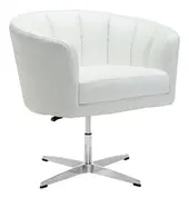 Wilshire Occasional Chair White by Zuo Modern
