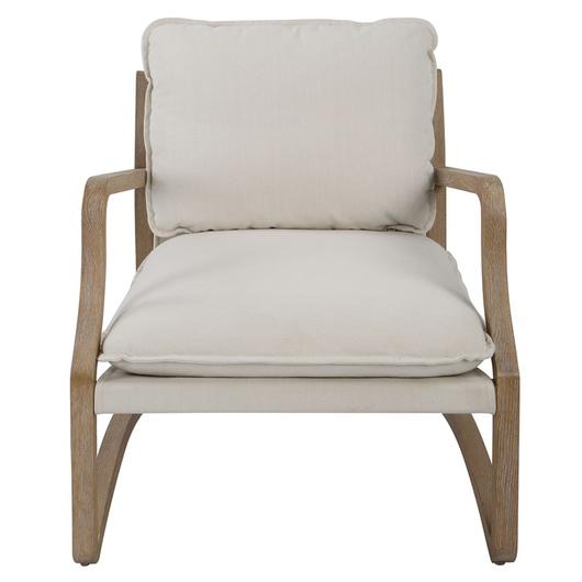 Melora Solid Oak Accent Chair by Uttermost