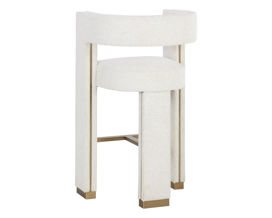 ADAMINA BARSTOOL - RHEA LIGHT BARLEY by Sunpan