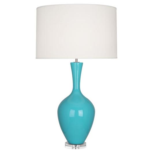 Egg Blue Audrey Table Lamp by ROBERT ABBEY