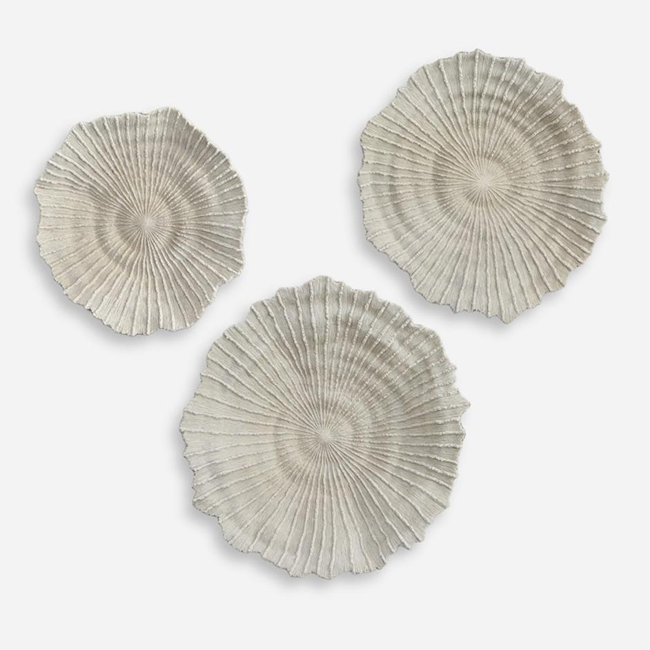 Ocean Gems Coral Wall Decor, Set/3 by Uttermost