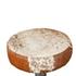New York 16" Brown Cowhide Leather and Iron Bar Stool by Home Trends & Design