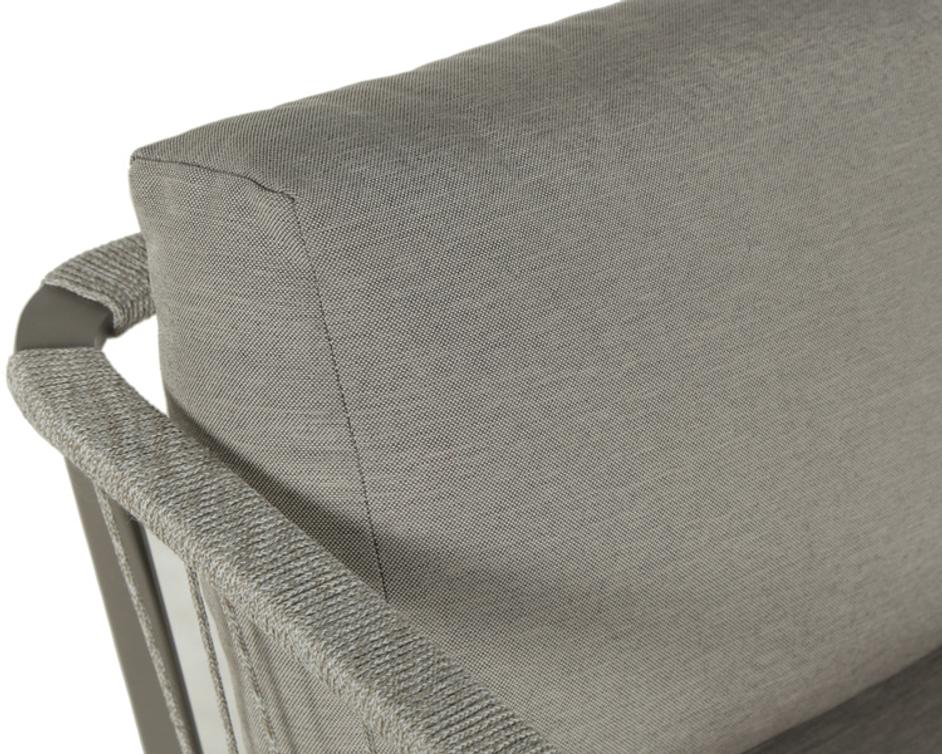 CATANIA ARMCHAIR - GREY - PALAZZO TAUPE by Sunpan