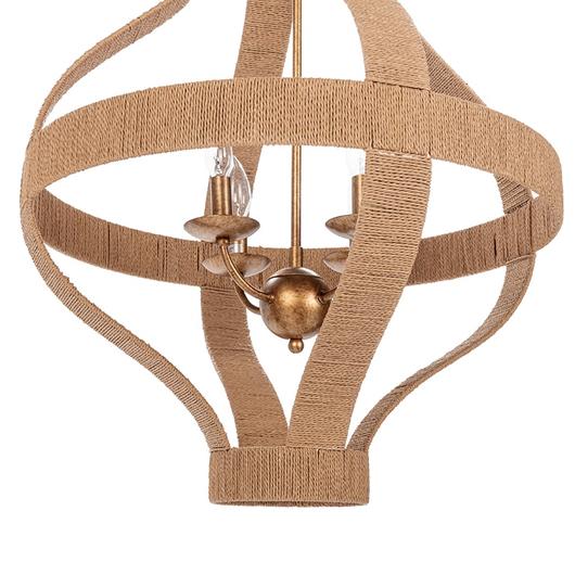 Sarmiento Pendant Natural/Gold by Classic Home