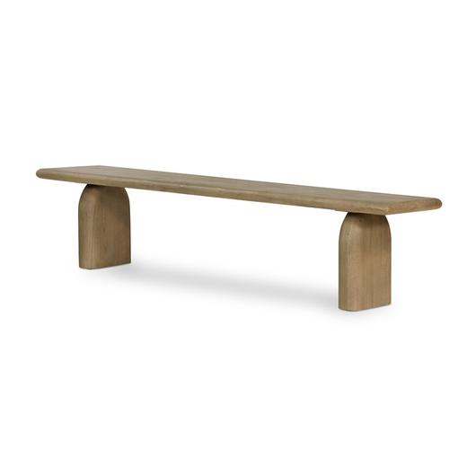 Sorrento 81" Dining Bench In Aged Drift by FOUR HANDS
