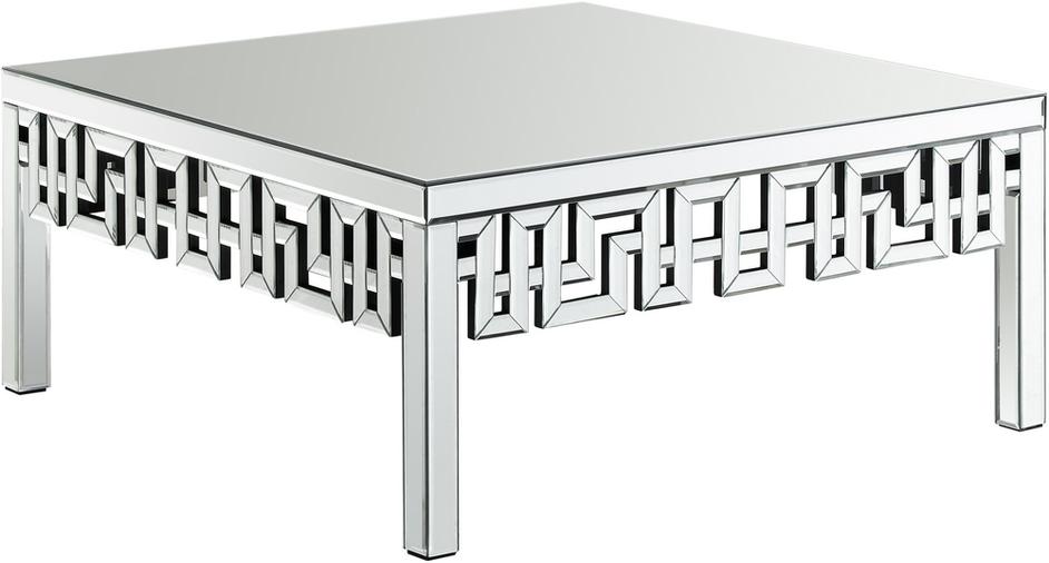 Hugo Coffee Table In Mirrored by Meridian Furniture