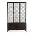 Pompei 56" Iron and Glass Cabinet, Matte Black by Home Trends & Design