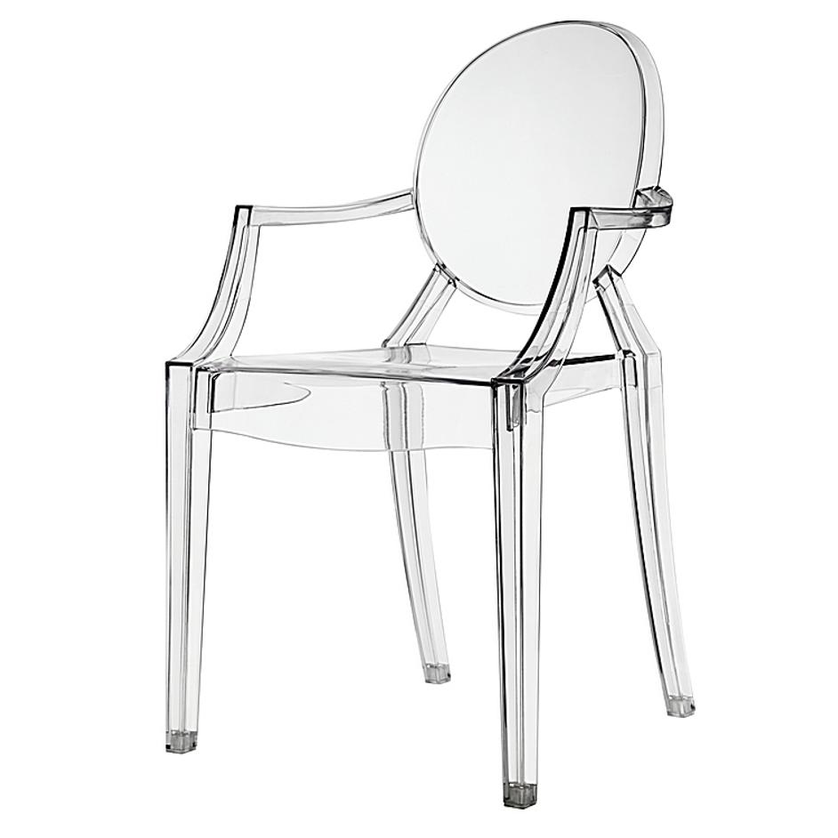 Marie Dining Armchair In Clear by Modway Furniture