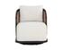 BORA SWIVEL ARMCHAIR - LOUIS CREAM by Sunpan