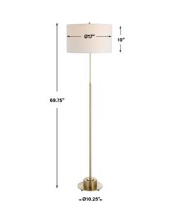 Prominence Brass Floor Lamp by Uttermost