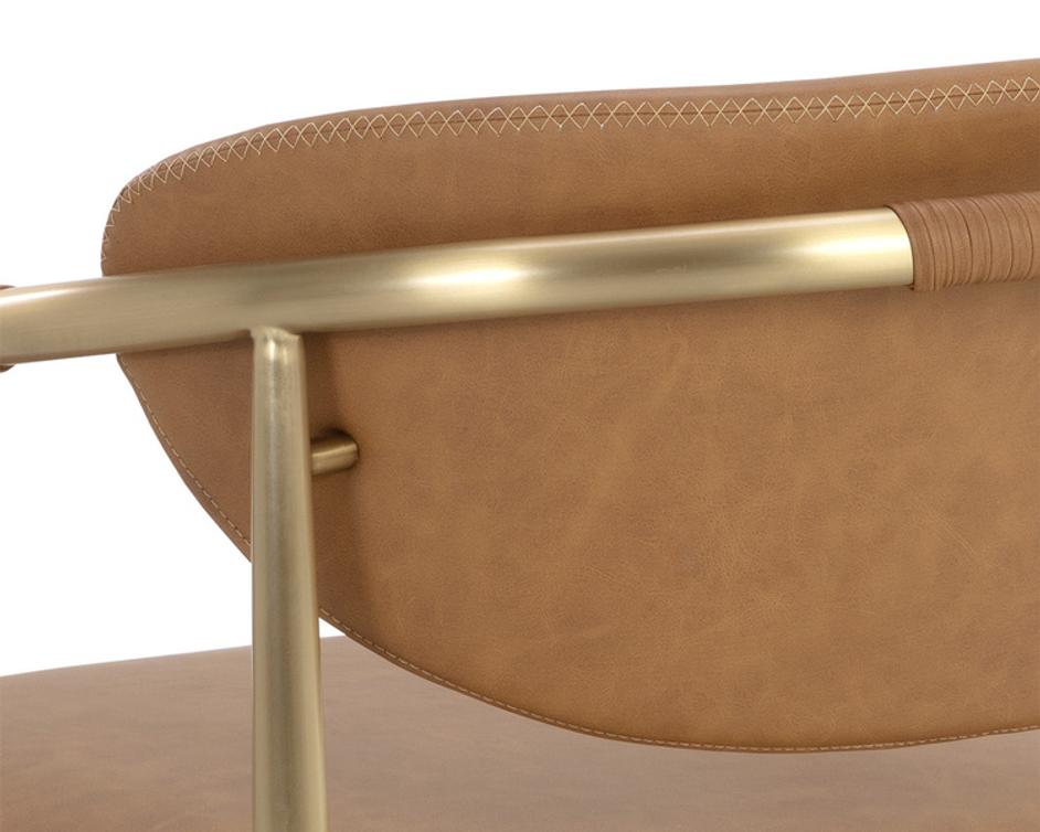 HELOISE LOUNGE CHAIR - MILLIKEN COGNAC by Sunpan