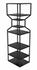 Downtown A Industrial Steel Bookcase in Matte Black by Noir Furniture