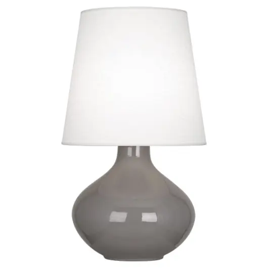Smokey Taupe June Table Lamp by Robert Abbey