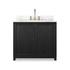 Millie Single Vanity - Satin Drifted Black Veneer by Four Hands