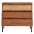 Caine Rattan Chest 3 Drawers In Brown by New Pacific Direct
