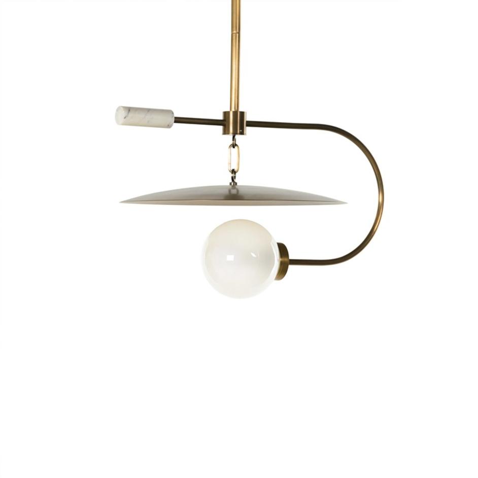 Harpo Pendant - Antique Brass Iron by Four Hands