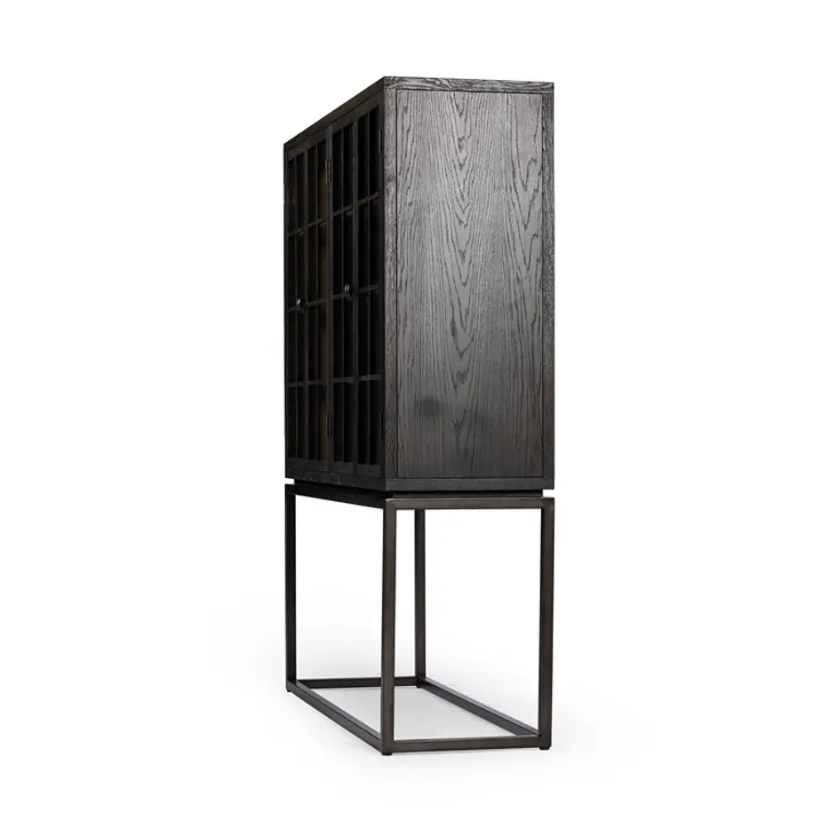 Palmer Cabinet in Charcoal Oak Veneer by FOUR HANDS