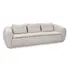 Ember Upholstered Sofa Cream White by Classic Home