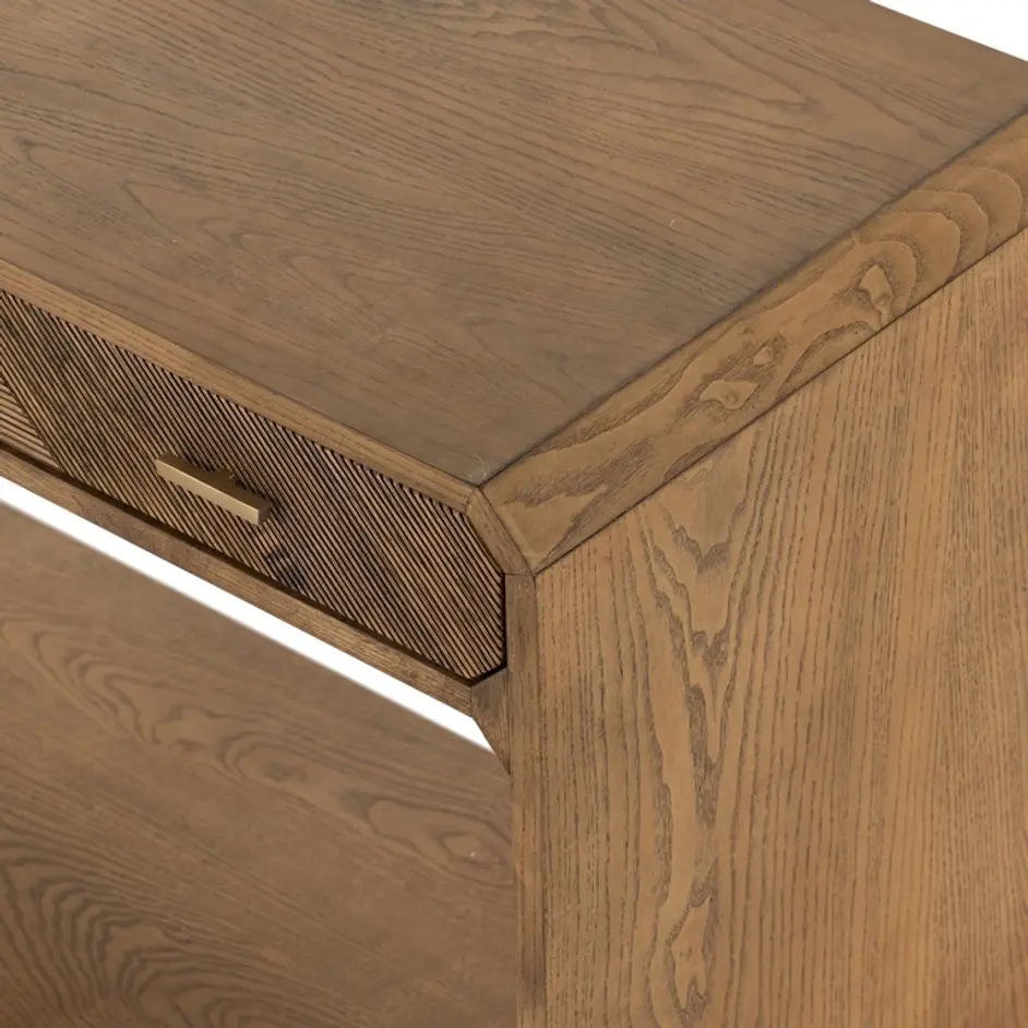 Caspian Console Table - Natural Ash Veneer by Four Hands