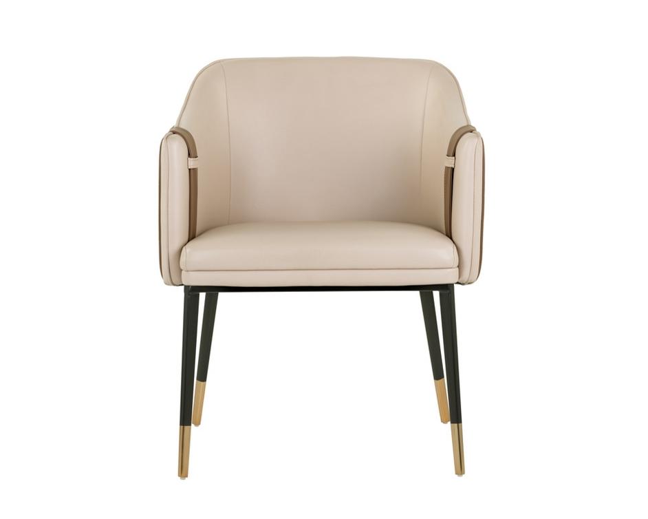 Carter Dining Armchair - Napa Beige / Napa Tan by Sunpan