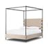 Anderson Canopy Queen Bed - Palm Ecru by Four Hands