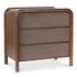 Rye 3 Drawer Nightstand Warm Brown by Moes Home