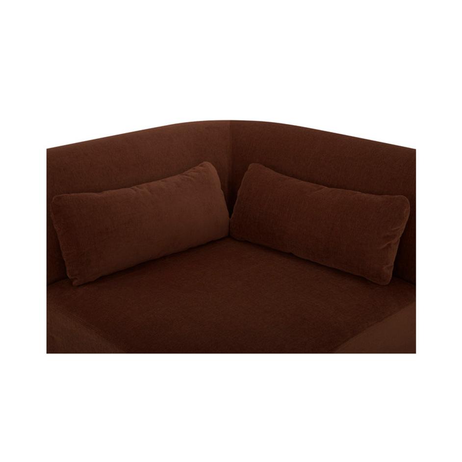 Amelia Corner Chair Chestnut by Moes Home