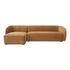 Faye Left Sectional Tan Faux Mohair by Moes Home