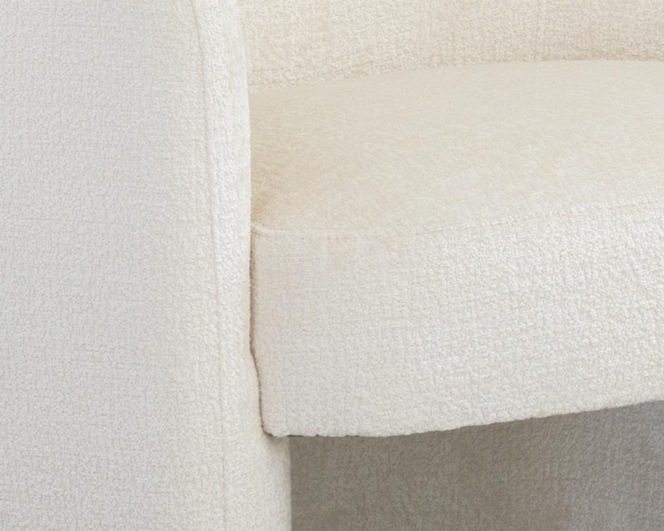 MIRCEA LOUNGE CHAIR - BERGEN IVORY by Sunpan