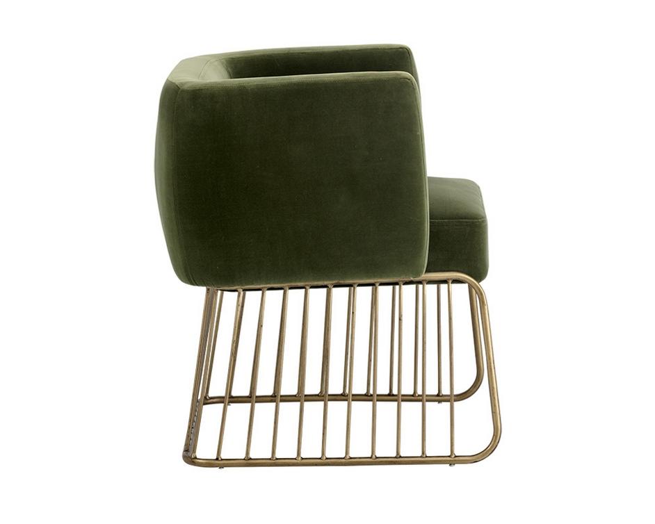 Gala Dining Chair - Forest Green by Sunpan