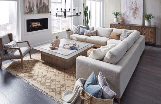 Donovan Sectional Sand by Classic Home