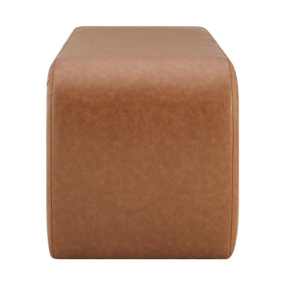 Tammy Faux Leather Storage Bench, Vintage Cider by New Pacific Direct