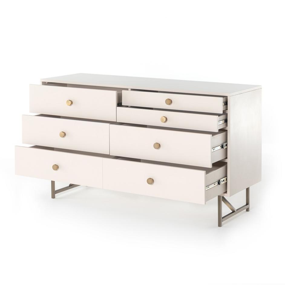 Van 7 Drawer Dresser In Matte Alabaster by FOUR HANDS