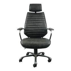 EXECUTIVE Industrial SWIVEL OFFICE CHAIR BLACK by Moes Home