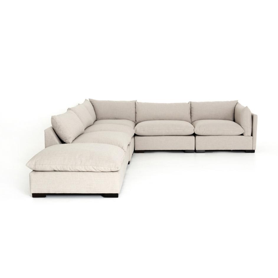 Westwood 5-Pc Sectional W/ Ottoman-Bm by FOUR HANDS