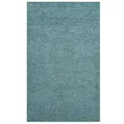 Leonore Solid 8X10 Shag Area Rug In Aqua Blue And Ivory by Modway Furniture