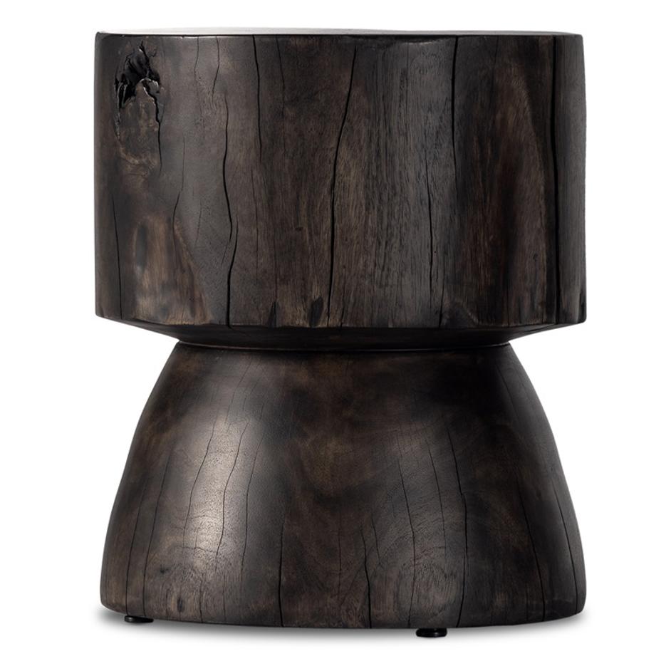 Tino End Table In Rubbed Black by FOUR HANDS