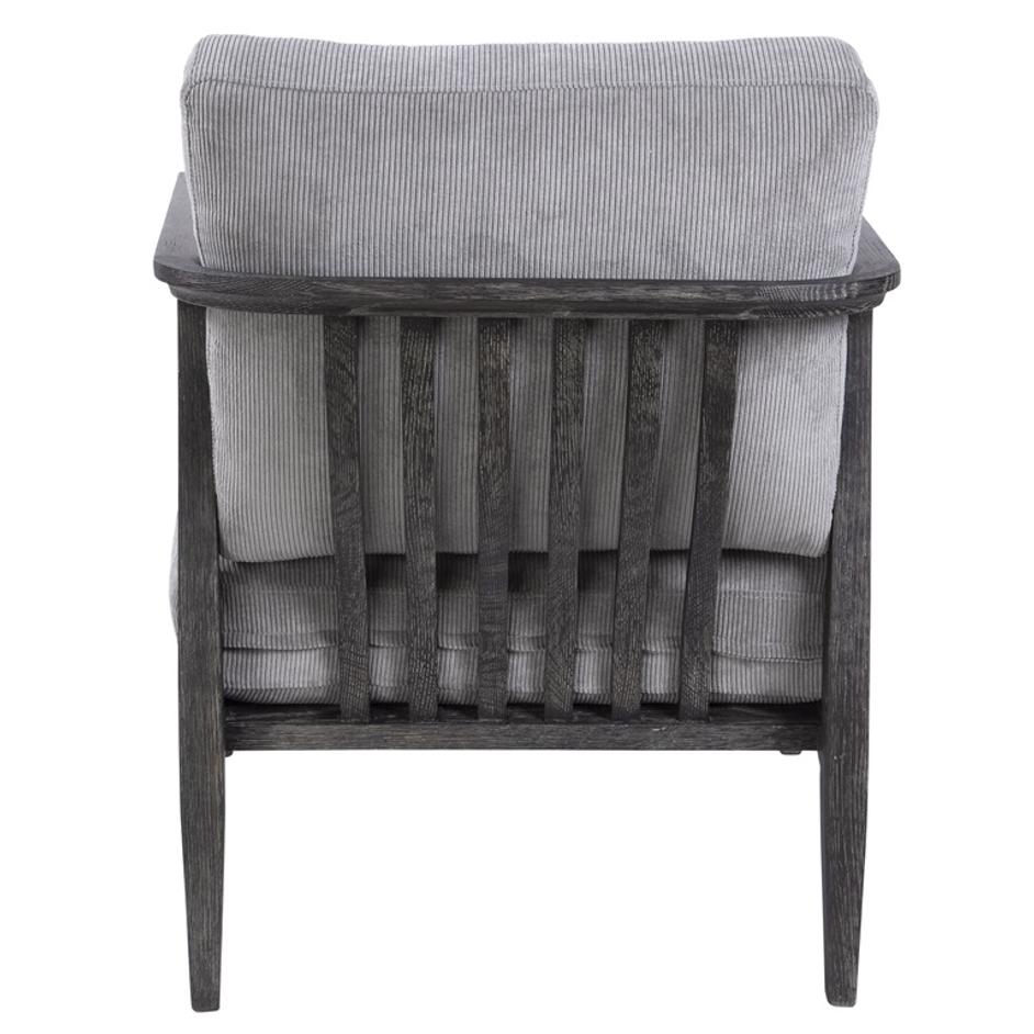 Brunei Modern Gray Accent Chair by Uttermost