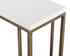 SAWYER END TABLE - ANTIQUE BRASS - WHITE by Sunpan