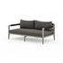 Sherwood Outdoor Sofa In 63" In Grey/Charcoal by FOUR HANDS
