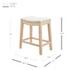 Elmo KD Fabric Counter Stool, Palladian Beige by New Pacific Direct