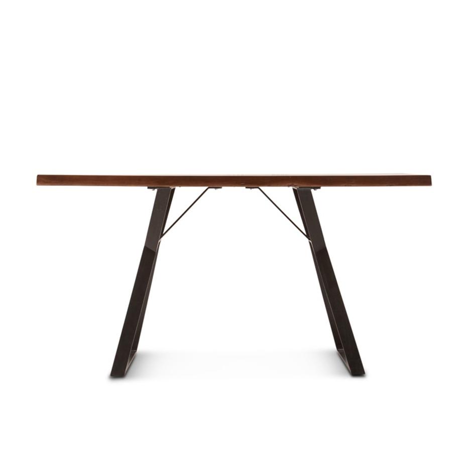 London Loft 68" Acacia Wood Gathering Table, Walnut by Home Trends & Design
