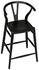 Zola Sungkai/Mindi Counter Stool in Charcoal Black by Noir Furniture