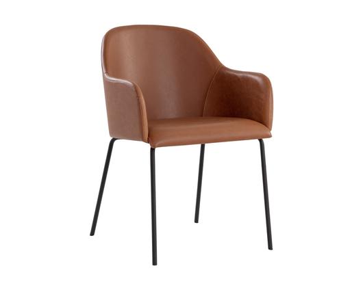 HENSLEY DINING ARMCHAIR - HAZELNUT by Sunpan