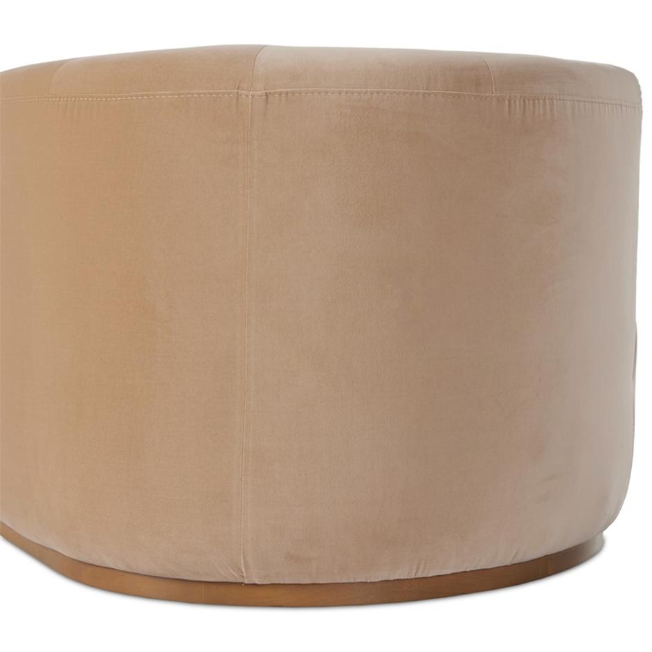 Deandra Tete A Tete Chaise In Surrey Camel by FOUR HANDS