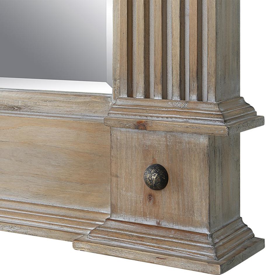 McAllister Natural Wood Oversized Mirror by Uttermost